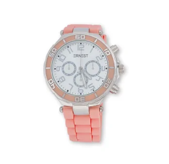 Women's silicone watch, ERNEST, candy pink