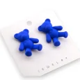 Aretes de oso azul real