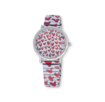 Orologio da donna elastico a cuore Ernest E64001-005