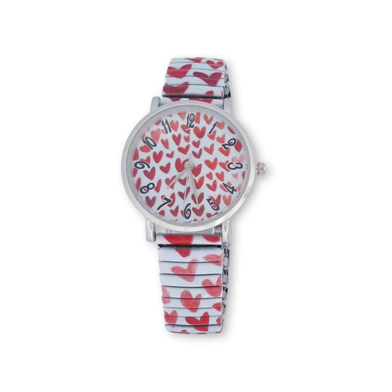 Orologio da donna elastico a cuore Ernest E64001-005