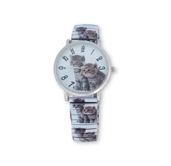 Reloj para mujer elástico gatos Ernest E64001-008