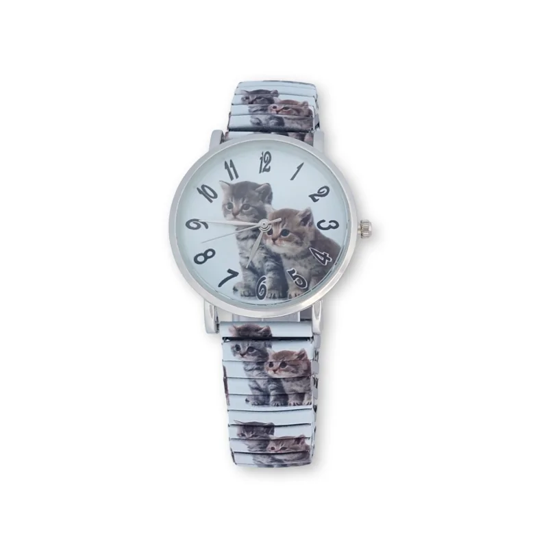 Reloj para mujer elástico gatos Ernest E64001-008