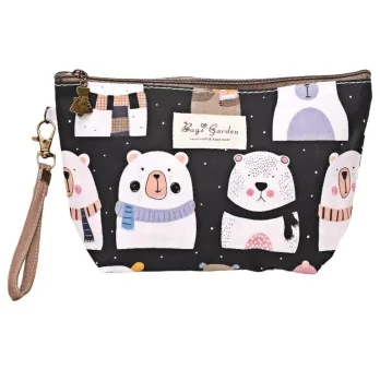 Pochette da trucco orso nero Pochette da trucco orso nero