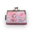 Porte-monnaie à fermoirs métal ton rose Sweet & Candy