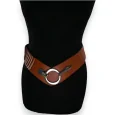 Ceinture synthétique élastique accordéon Camel