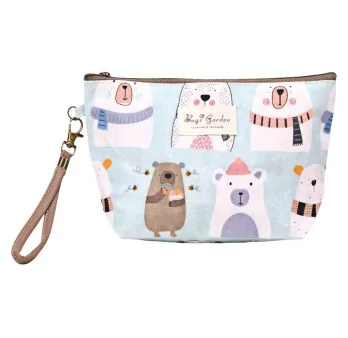 Pochette trucco orso blu Pochette trucco orso blu