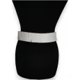 Elastic Synthetic Accordion White Belt