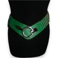 Ceinture synthétique élastique accordéon Vert Brésil