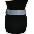 Ceinture synthétique élastique accordéon Bleu Ciel