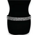 Ceinture cloutée femme blanche