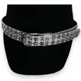 White Women's Studded Belt