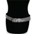 White Women's Studded Belt