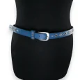 Ceinture cloutée femme bleue jeans