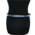 Ceinture cloutée femme bleue jeans