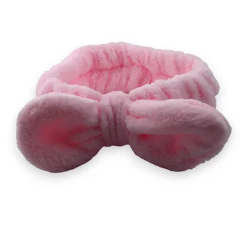 Fluffy pink Makeup Headband