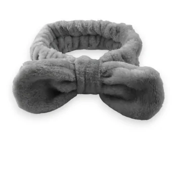 Fleece Makeup Headband - Grey