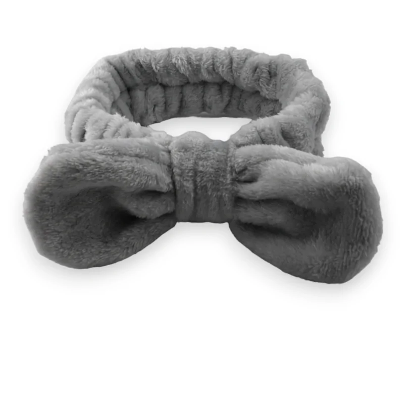 Fleece Makeup Headband - Grey