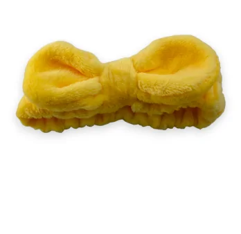 Fluffy Yellow Makeup Headband