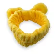 Fluffy Yellow Makeup Headband