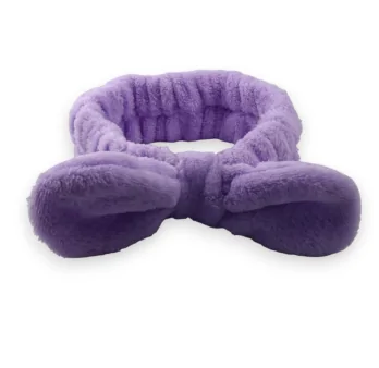 Soft purple makeup headband