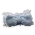 Women's Sky Blue Embroidered Makeup Headband