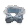 Women\'s Sky Blue Embroidered Makeup Headband