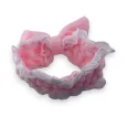 Women's rose embroidery make-up headband