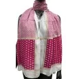 Ethnic scarf, raspberry color