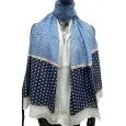 Ethnic scarf in blue shade