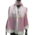 Trendy raspberry flower pattern scarf