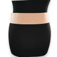 Ceinture fantaisie élastique femme beige et doré