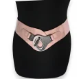 Elastic Fancy Belt for Women, Old Rose