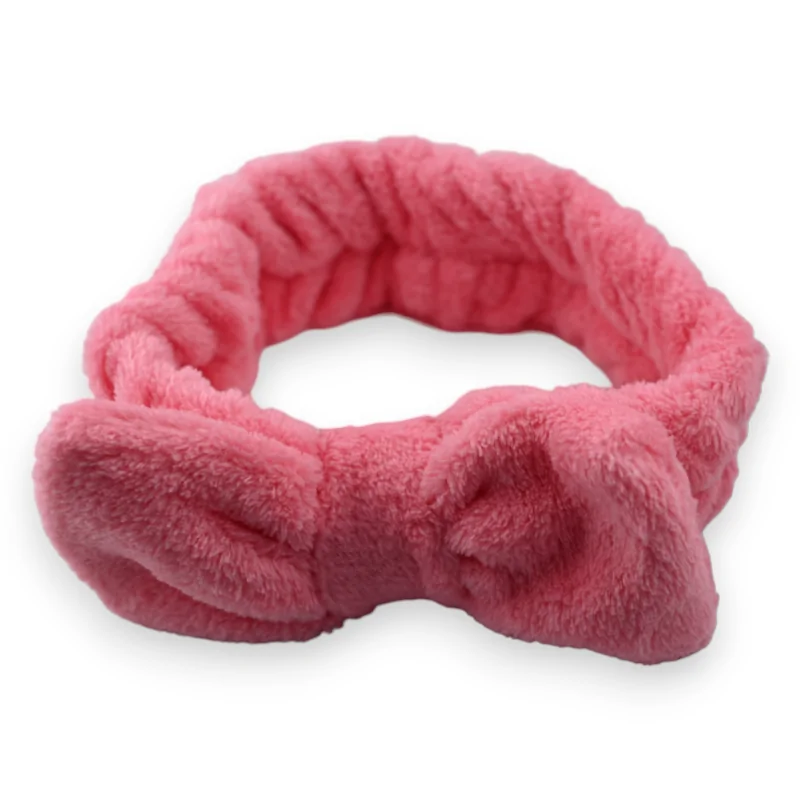 Dark pink makeup headband for women