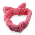 Dark pink makeup headband for women