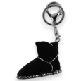 Silver keyring black shoe