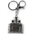 Silver Perfume Bottle Keychain Stylish