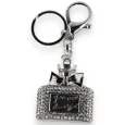 Silver Perfume Bottle Keychain Stylish