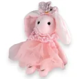 chicLlavero de conejo rosa con estilo shabby chic