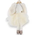 White Bunny Keychain with White Tutu and Star