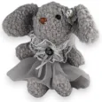 Gray Rabbit Keychain with Gray Tutu