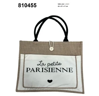 Sac cabas tote bag La Petite Parisienne: Sacchetto di spesa Tote Bag La Petite Parisienne
