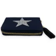 Blue marine wallet with star
