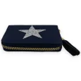 Cartera azul marino estrella