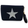Blue marine wallet with star