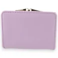 Small compact purse purple cat