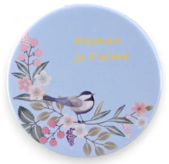 Taschenspiegel blau Himmel "Mama, Ich Liebe Dich"
