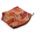Small wallet made of cork with a red poppy