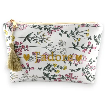 I love the flowers of the fields pouch