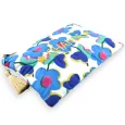 Pochette CHANCE grosse fleur bleu