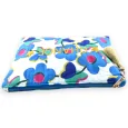 Pochette CHANCE grosse fleur bleu